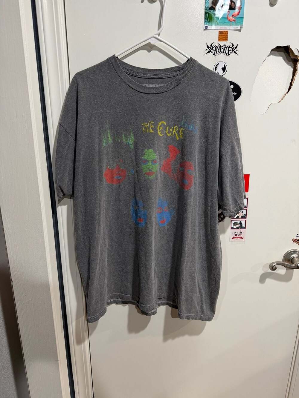 The Cure In Between Days Graphic T-Shirt Charcoal Gray